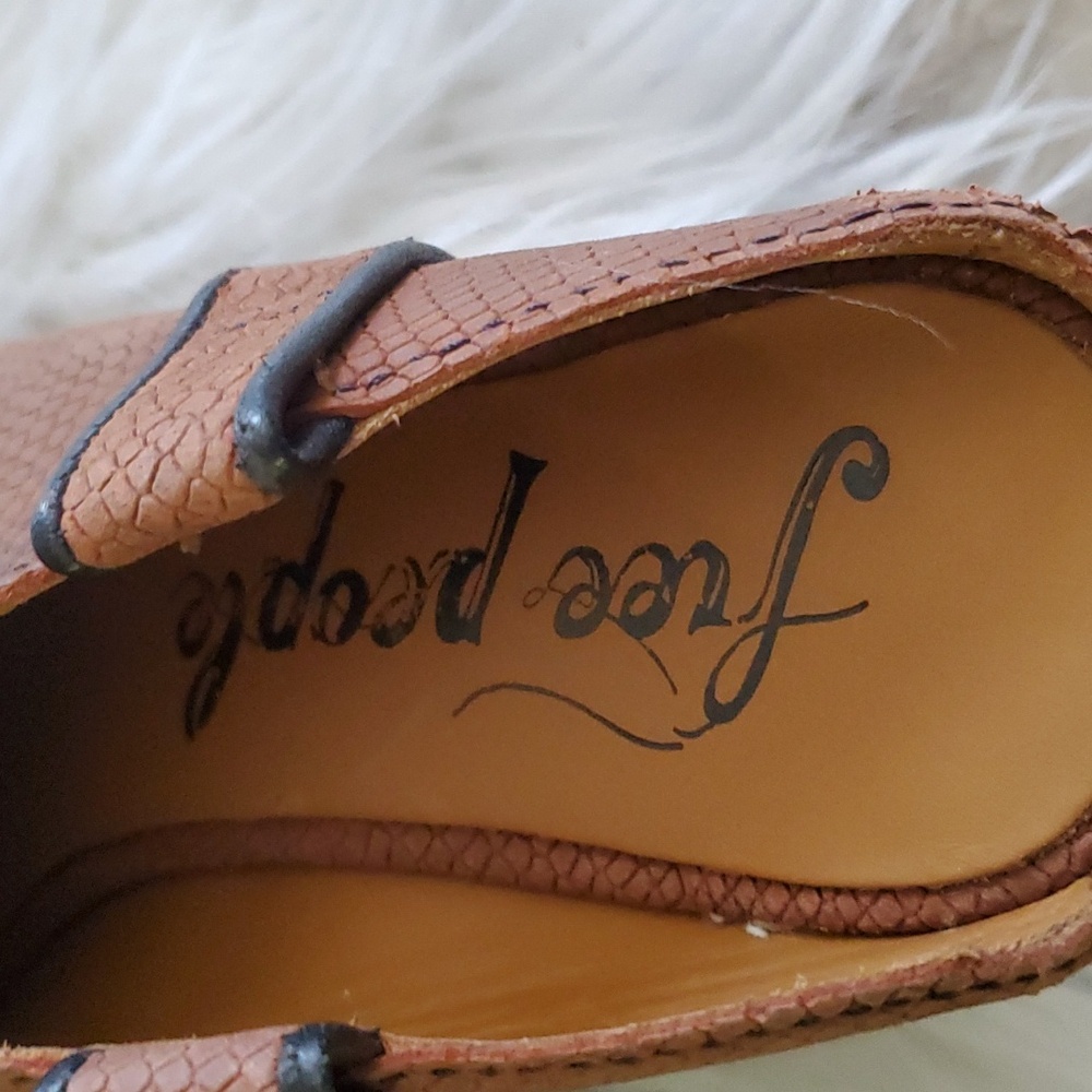 Free people Marfa  brown cowboy  western mule shoe size 6.5 - Picture 12 of 15